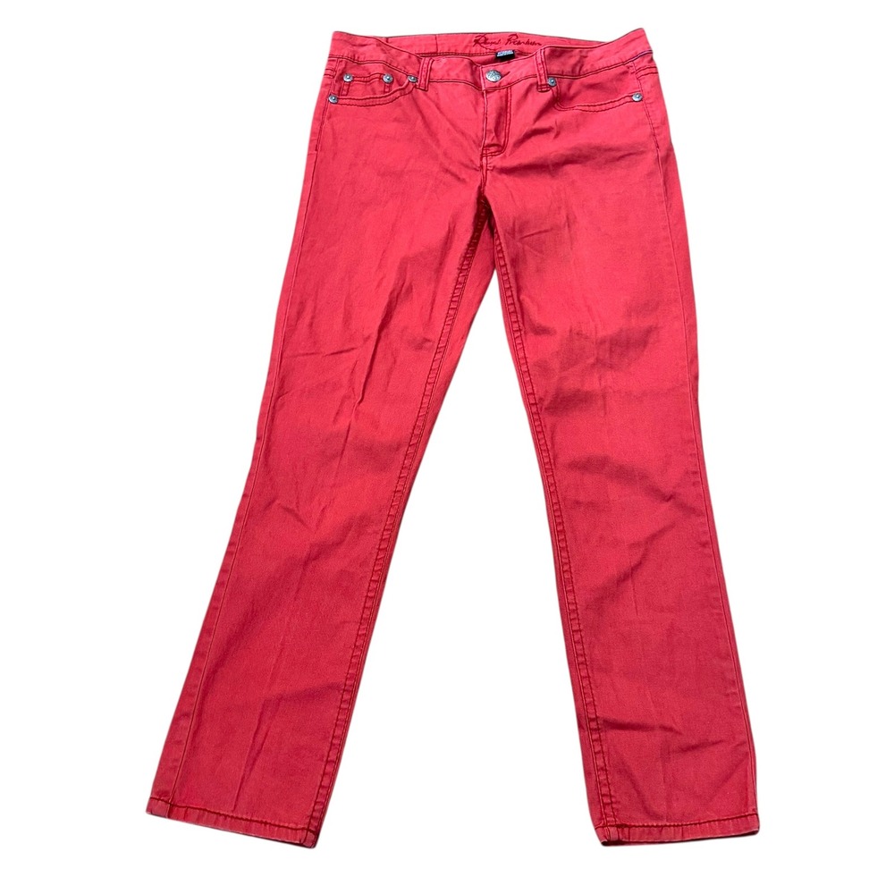 Royal Premium Colored‎ Denim Jeans Embroidered Pockets Size 8